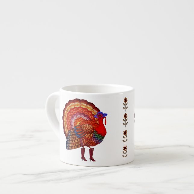 Xícara De Espresso Denominando Turquia (Frente Esquerda)
