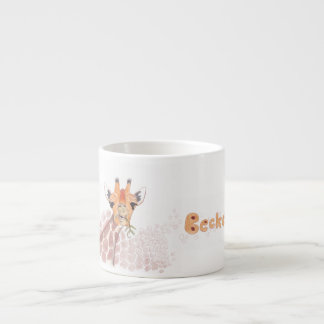 Xícara De Espresso desenho animado Girafa