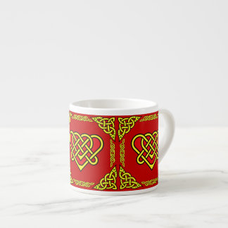 Xícara De Espresso Desenho de nó entrelaçado celta/Gadhlig, design 3