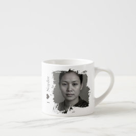 Xícara De Espresso Desenho de pincelada para sua imagem e texto