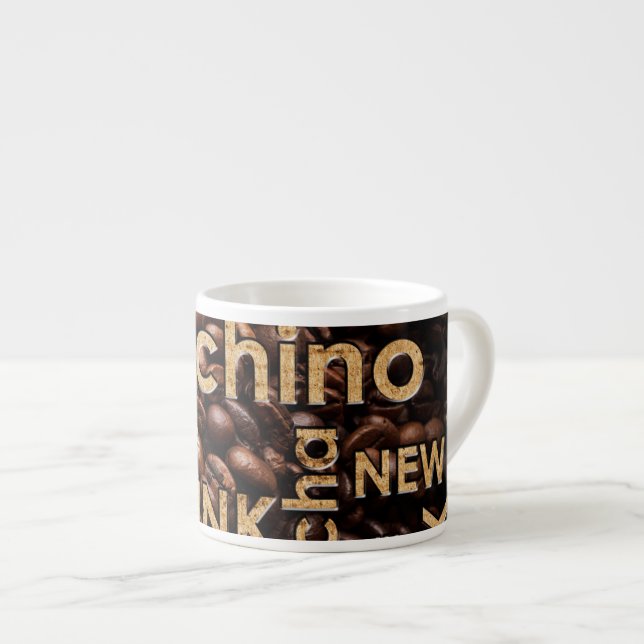 Xícara De Espresso Design bonito do café do café (Frente Esquerda)