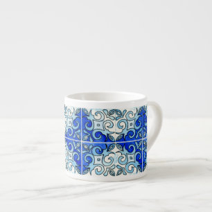 Xícara De Espresso Design cinzelado mão 6 do azulejo pintado nas