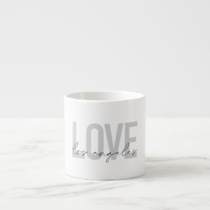 Xícara De Espresso design de Amor de Los Angeles moderno, simples e u