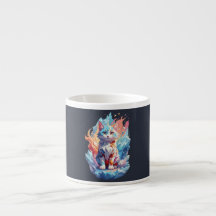 Design de Gato Fantástico de Cristal Bonito