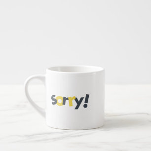 Xícara De Espresso design moderna, divertida, vibrante e divertida de