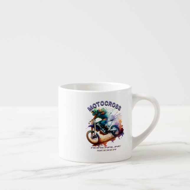 Xícara De Espresso design "Motocross" (Direita)