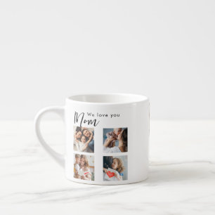 Xícara De Espresso dia de as mães, mãe, colagem de fotos, nós te amam