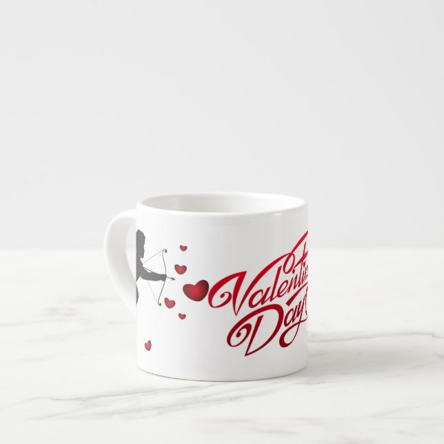 Xícara De Espresso Dia de os namorados (Frente Esquerda)