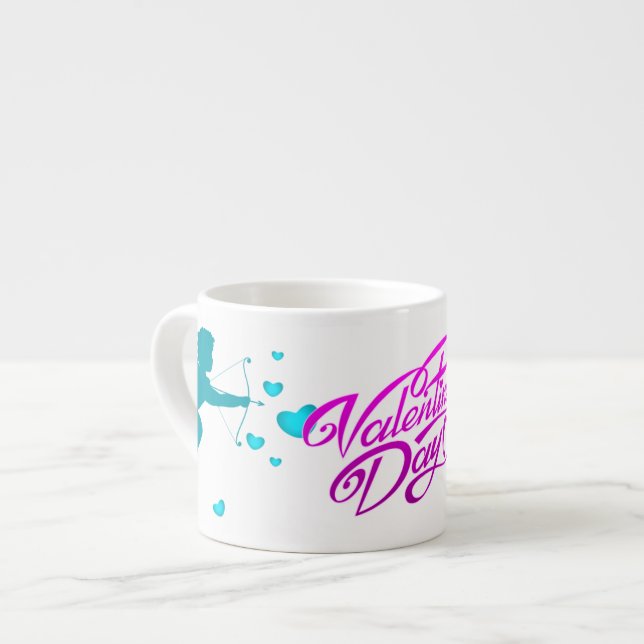 Xícara De Espresso Dia de os namorados (Frente Esquerda)