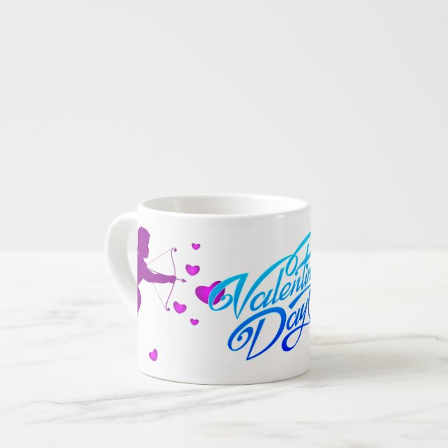 Xícara De Espresso Dia de os namorados (Frente Esquerda)