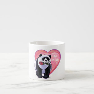 Xícara De Espresso Dia de os namorados do Urso de Panda