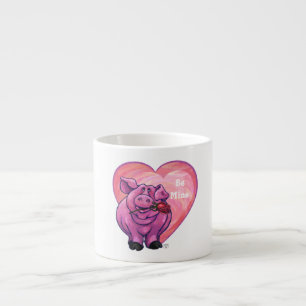 Xícara De Espresso Dia dos namorados do porco
