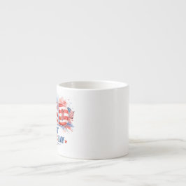 Xícara De Espresso Dia dos Pais Patriótico