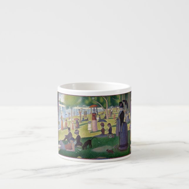 Xícara De Espresso Domingo na pintura de La Grande Jatte Seurat (Frente)