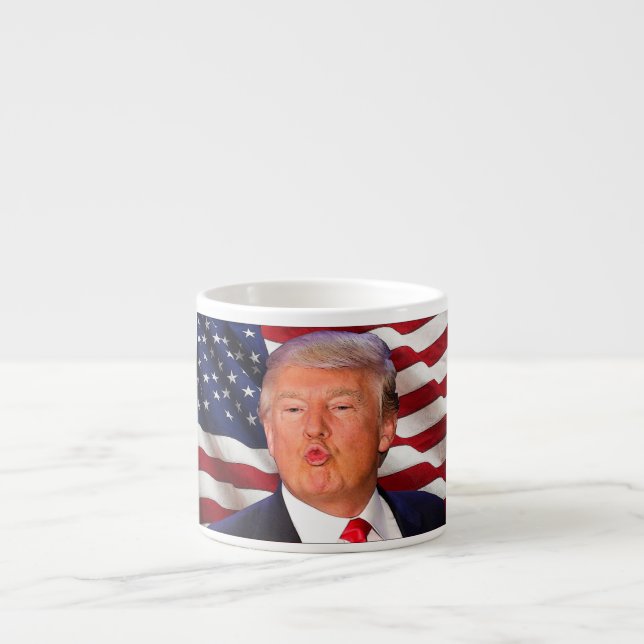 Xícara De Espresso Donald Trump (Frente)