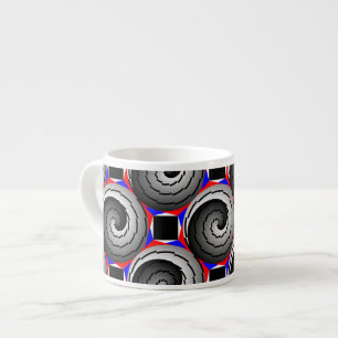 Xícara De Espresso Double Yin Yang Spiral por Kenneth Yoncich