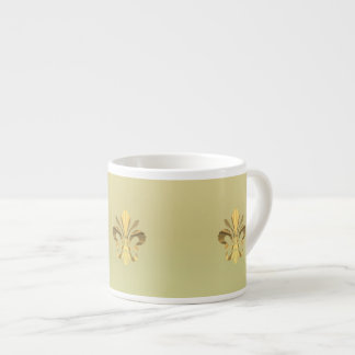 Xícara De Espresso Dourado pulso de raias