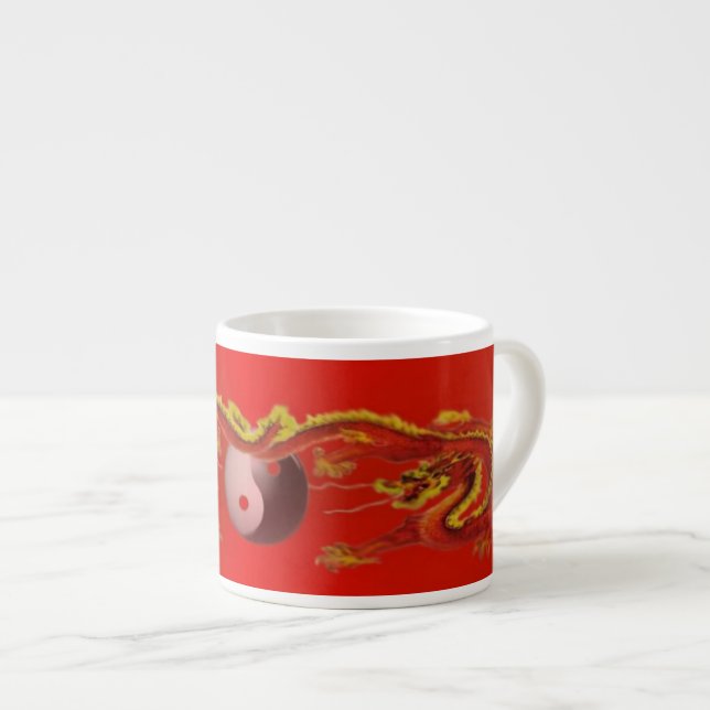 Xícara De Espresso Dragões de Fogo - Espresso Mug (Frente Esquerda)