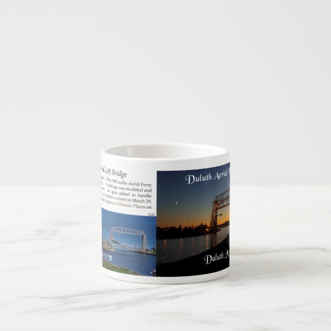 Xícara De Espresso Duluth Aerial Lift Bridge espresso mug (Frente)