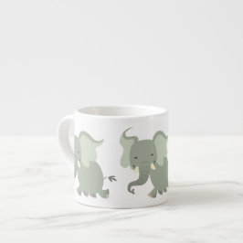 Xícara De Espresso Elefante Espresso Mug De Feliz Bonita