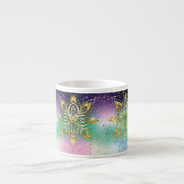 Xícara De Espresso Elegante, cor-de-rosa, feriado roxo, estrelas de f