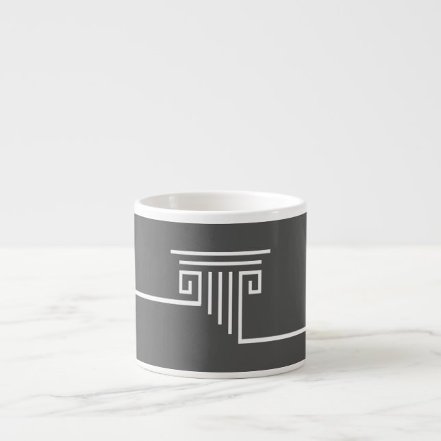 Xícara De Espresso Elegante Minimalista (Frente)