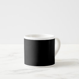 Xícara De Espresso Elegante Preto Sólido