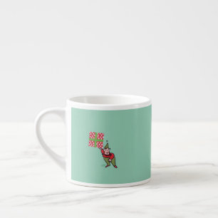 Xícara De Espresso Elf com Bolinhas de presente espresso