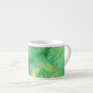 Xícara De Espresso Emerald Green Glassy Texture
