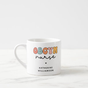 Xícara De Espresso Enfermeiro de OBGYN Personalizado