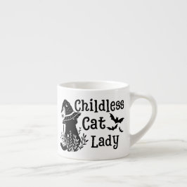 Xícara De Espresso Engraçada Gama de Gato Sem Fios Cut