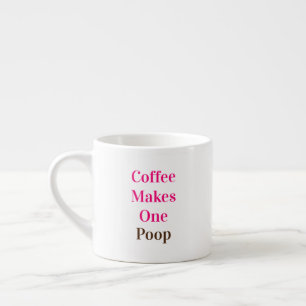 Xícara De Espresso Engraçado Coffee Faz Um Poop