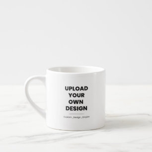 Xícara De Espresso Envie Seu Próprio Design Aqui   Modelo Personaliza