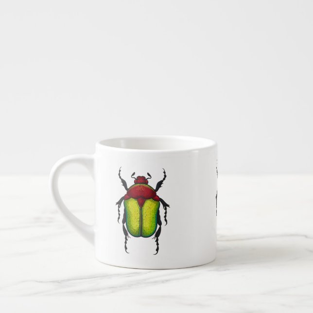Xícara De Espresso Escaravelho da flor (Esquerda)