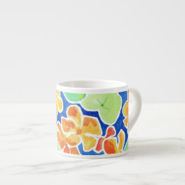 Xícara De Espresso Escarlet bonito e Nastúrbios Amarelos Espresso Mug