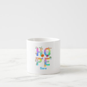 Xícara De Espresso Esperança de inspiração motivacional artística pos