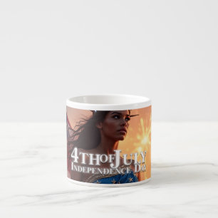 Xícara De Espresso Esplêndido Design de 4 de Julho - Fogos de Artifíc