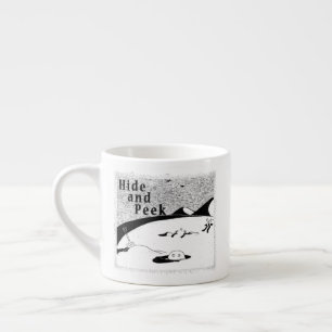 Xícara De Espresso Espreita Ocultar e Perfurar (fundo transparente)