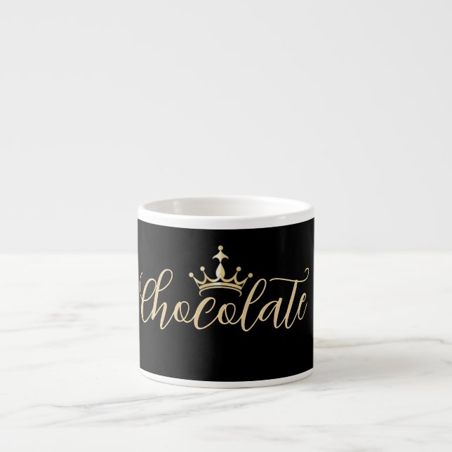 Xícara De Espresso Espresso/Chocolate Dourado/Mug Especializado (Frente)