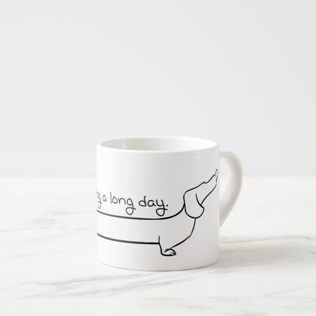 Xícara De Espresso Espresso Dachshund Mug (Frente Esquerda)