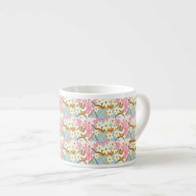 Xícara De Espresso Espresso Floral Espresso Mug - Adiela Akoo (Frente Esquerda)