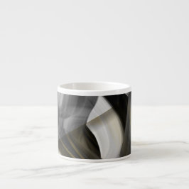 Xícara De Espresso Espresso Mug Abstrato Art Black White Dourado
