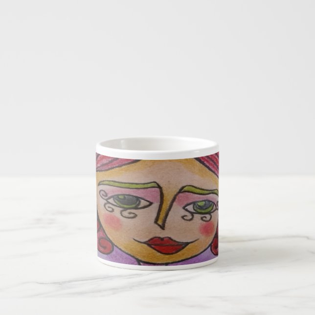 Xícara De Espresso Espresso Mug (Mulher Do Caos - 03) (Frente)