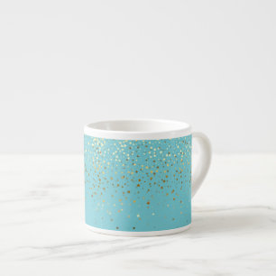 Xícara De Espresso Espresso Mug Petite Ouro Stars-Aqua