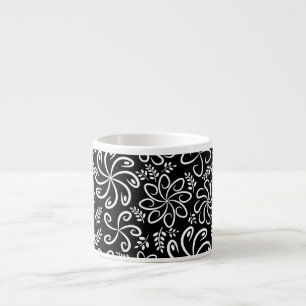 Xícara De Espresso Espresso Mug preto e branco