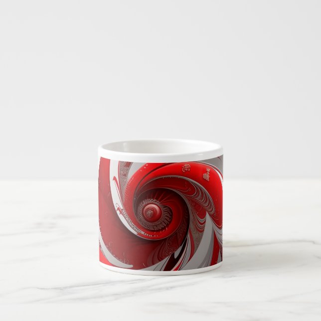 Xícara De Espresso Espresso/Red Swirl/Especialmug (Frente)