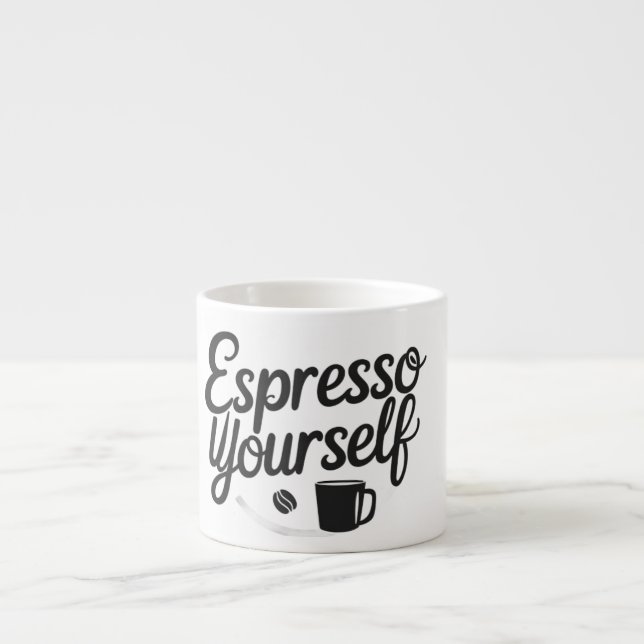 Xícara De Espresso Espresso Yourself – Funny Coffee Mug for Caffeine  (Frente)