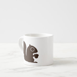 Xícara De Espresso Esquilo com texto customizável