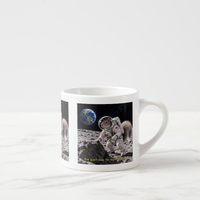Xícara De Espresso Esquilo no Espaço (Direita)