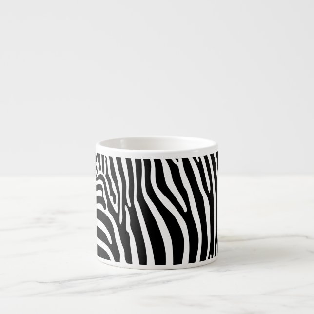 Xícara De Espresso Estampa de Zebra (Frente)